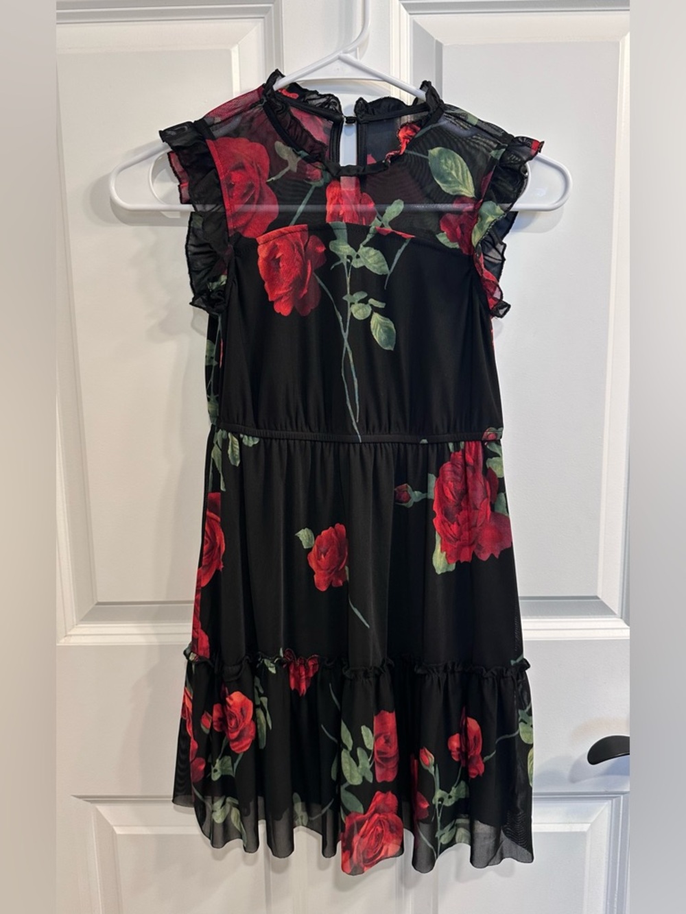 Girls Poppies and Roses Dress (size medium)